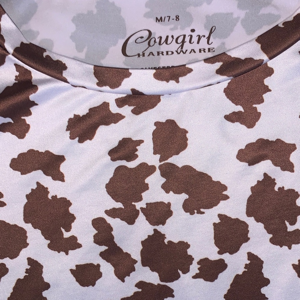 Cowgirl Hardware Brown and White Kids Jersey